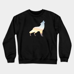 Howling Wolf Sky - Nature Design Crewneck Sweatshirt